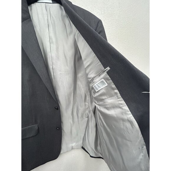 Michael Kors Men’s 2-Piece Wool Suit 44R Blazer Jacket Pants 37x30 Gray Formal - Picture 8 of 16